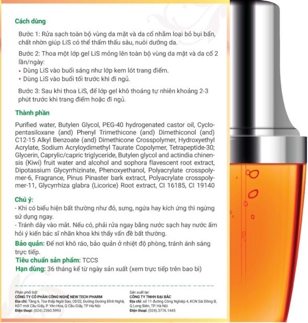 [HCM]LiS Lovin Skin - Giải pháp cho da nám sạm thâm - 30ml