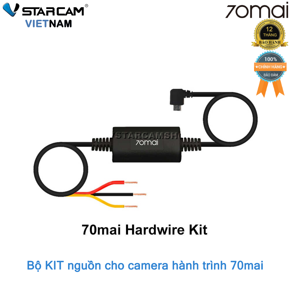 Bộ dây nguồn Hardwire Kit đấu điện trực tiếp cho camera hành trình 70mai