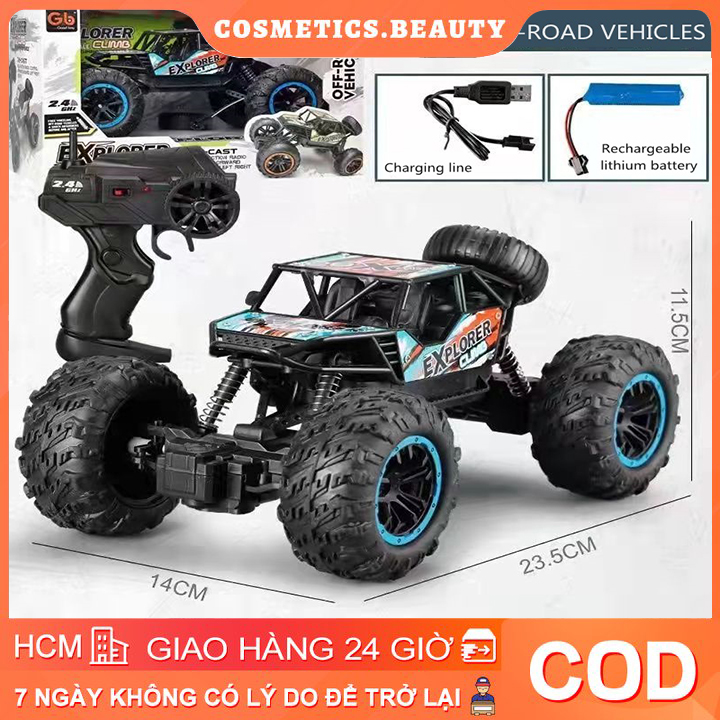 (COD)1:16 Xe RC 20KM/H 4WD Xe điều khiển từ xa 2.4GHz Xe tải quái vật Buggy Đồ chơi địa hình