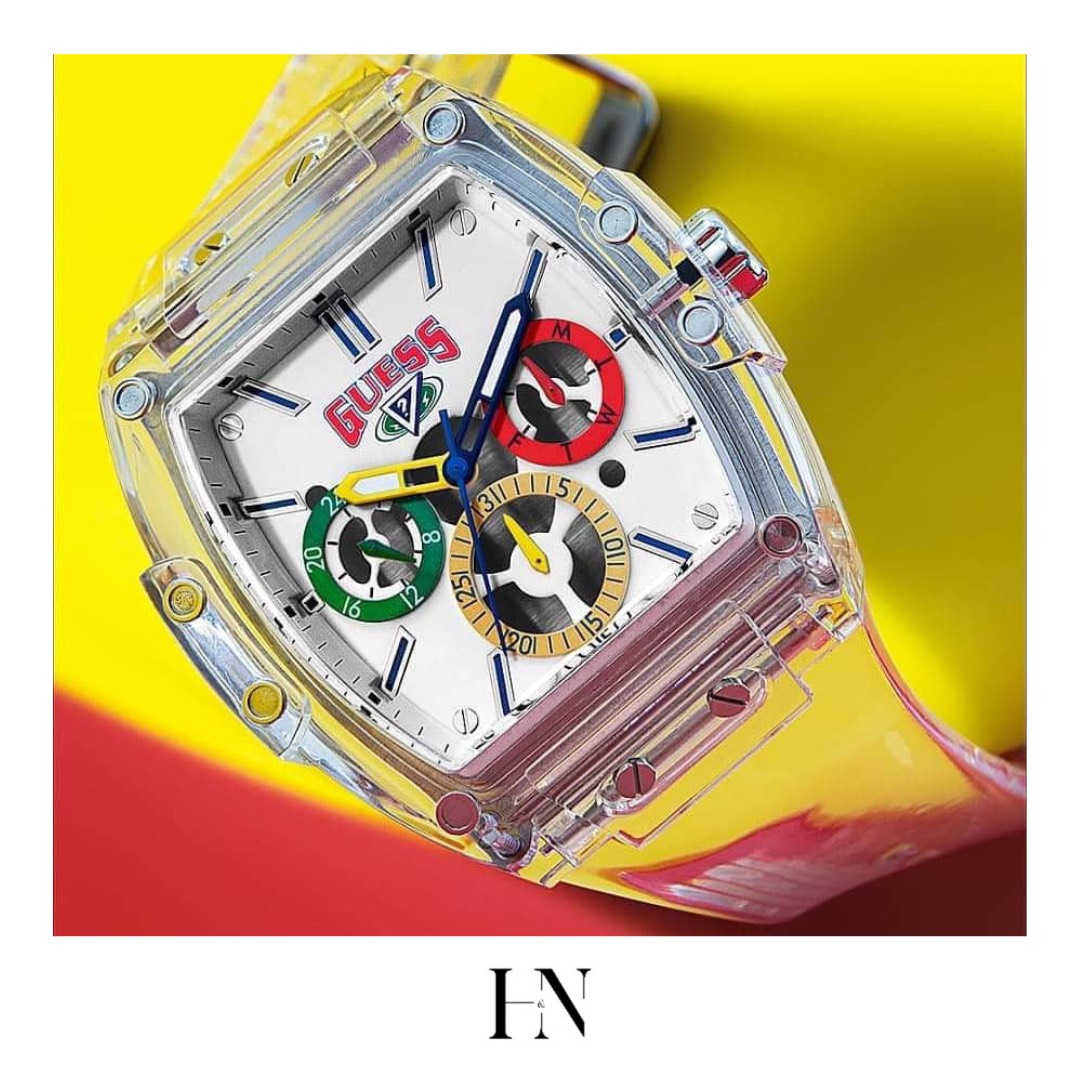 ĐỒNG HỒ NAM GUESS x JBALVIN CASE CLEAR PU WATCH