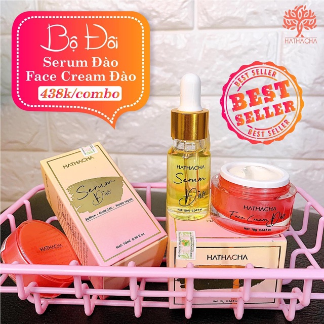Kem face + serum siêu căng bóng hathacha