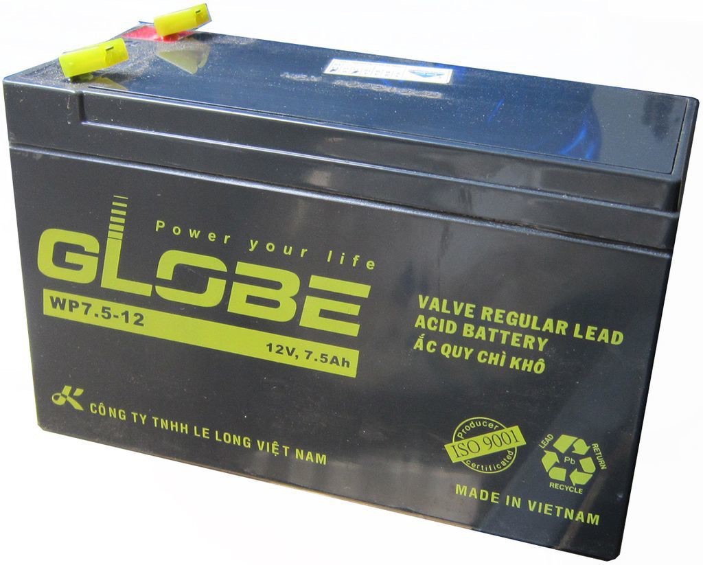 Bình Ắc Quy Khô cho lưu điện GLOBE WP7.5-12 ( 12V - 7.5 AH ) - Ắc quy cho lưu điện UPS.