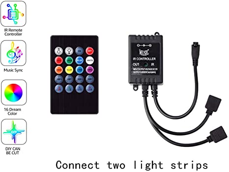 Bộ điều khiển led dây đổi màu 10m cảm ứng nhảy theo nhạc - Led music controller