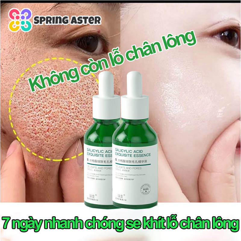 Serum Kiềm Dầu Và Se Khít Lỗ Chân Lông 30ml Serum thu nhỏ lỗ chân lông chứa axit salicylic se khít lỗ chân lông to Serum se khít lỗ chân lông da mặt cho da mịn màng hơn