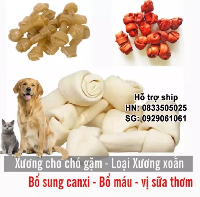 Hanpet - Xương xoắn cho chó gặm dành cho chó dưới 5kg ( 368) tránh ngứa răng bổ sung canxi và chống thiếu máu