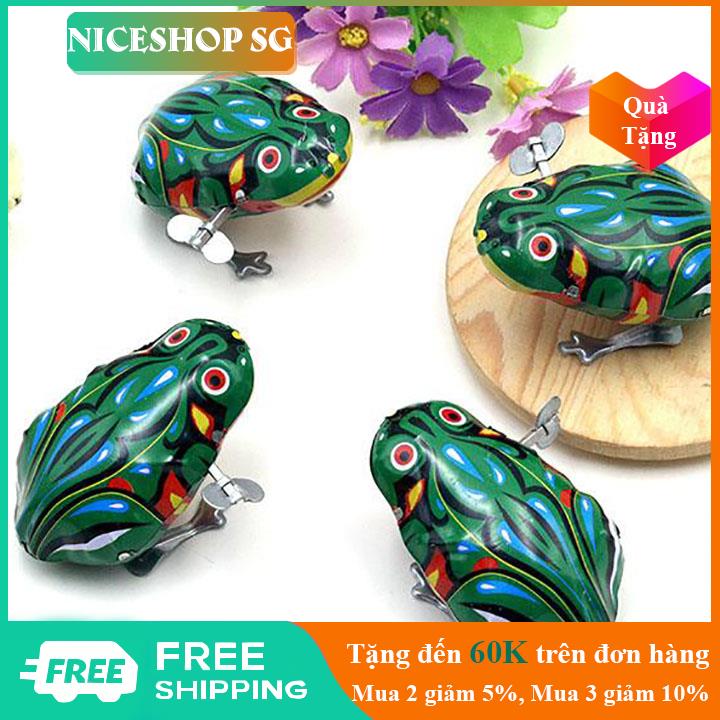 Đồ chơi ếch vặn dây cót kim loại nhảy múa cho bé - TE0190