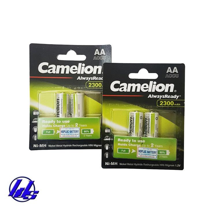 Pin sạc aa camelion alwaysready 2300mah - combo 4 viên
