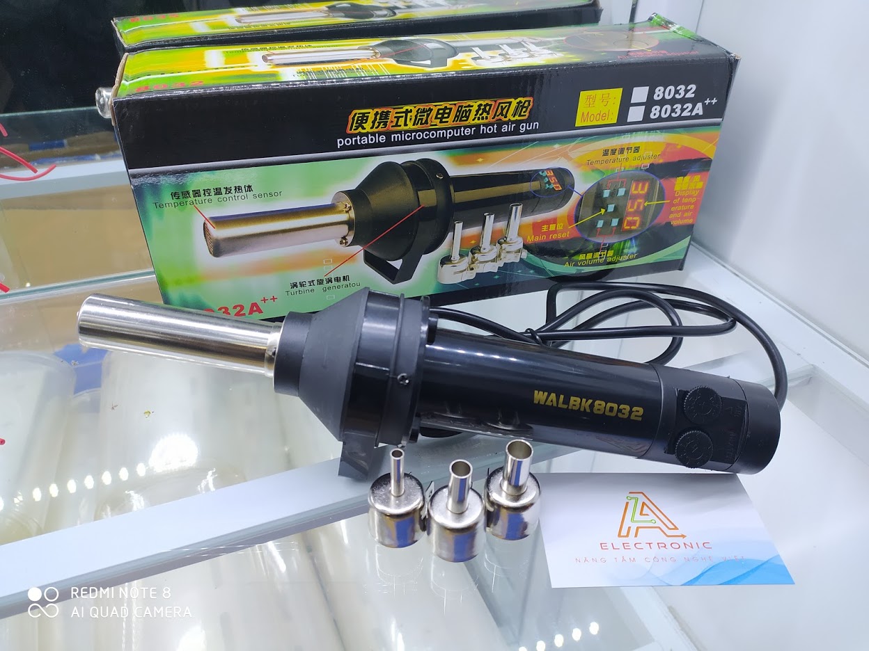 Máy khò nhiệt 8032, máy khò linh kiện cầm tay