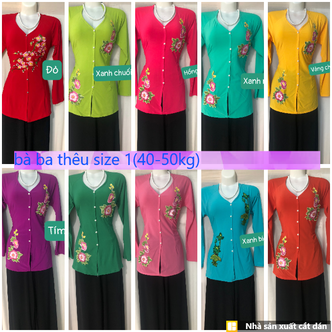 Áo bà ba thêu hoa size nhỏáo không kèm quần