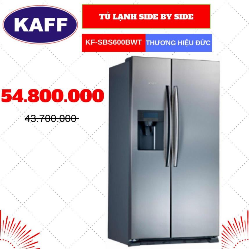 Tủ Lạnh Side By Side Kaff Kf-Sbs600Bwt