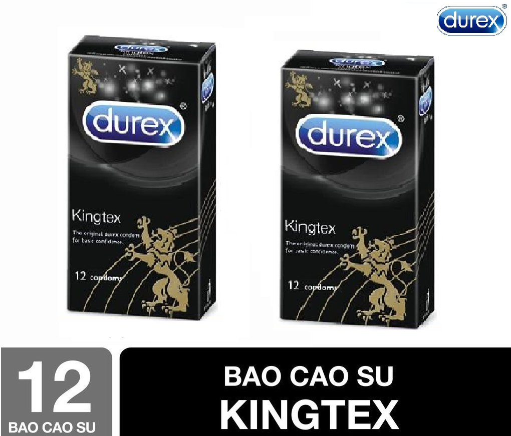[HCM]Combo 2 Hộp Bao cao su Durex Kingtex Ôm Khít 24 Chiếc - CHE TÊN SP KHI GIAO HÀNG