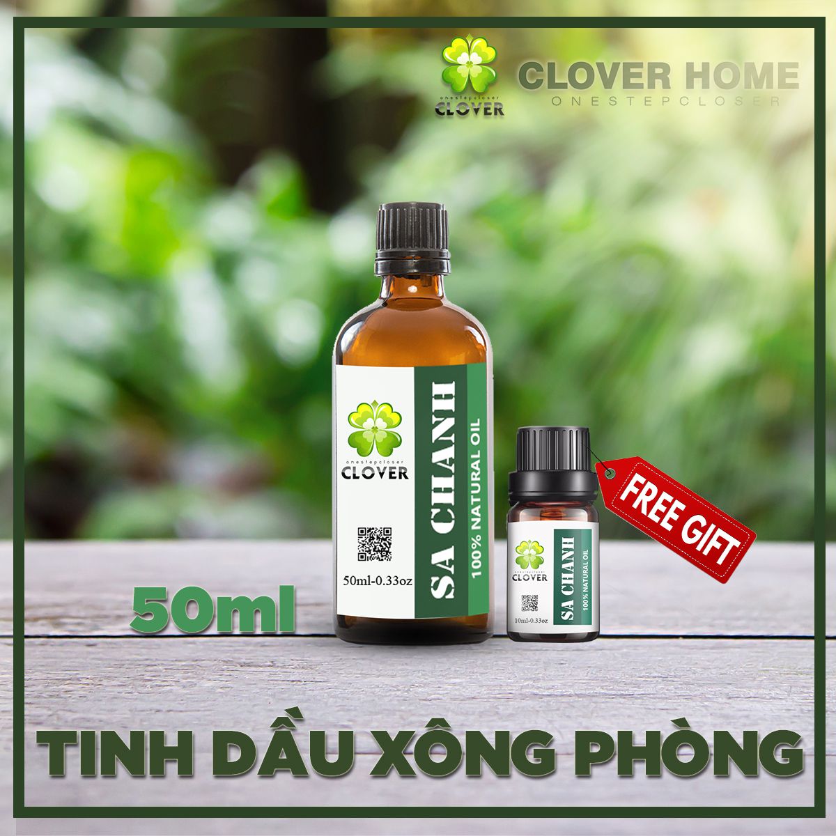 Tinh dầu sả chanh 50ml, tinh dầu sả chanh, tinh dầu cao cấp làm thơm phòng, xua đuổi côn trùng - 1 tặng 1