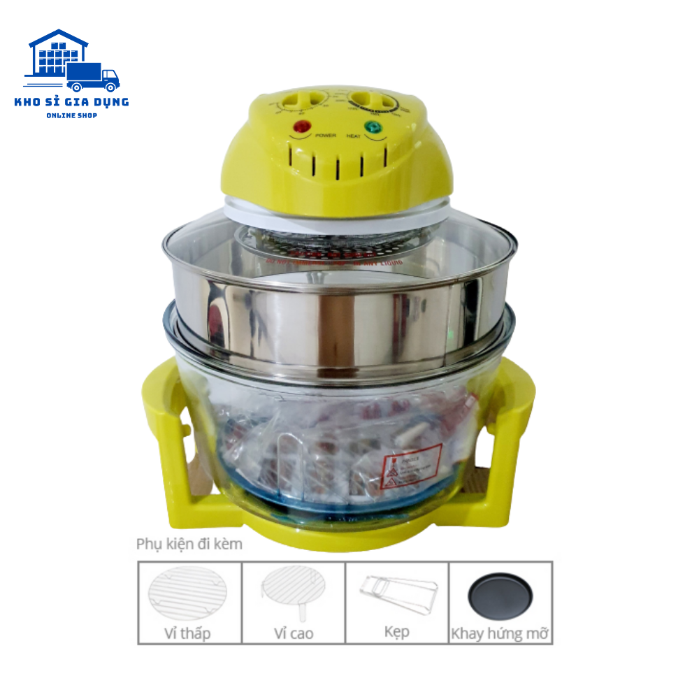 Lò Nướng Thủy Tinh Asanzo OB-79( 17 lít Nâng Vòng) Công Suất Lớn 1300W Nướng Nhanh- Kho Sỉ Gia Dụng