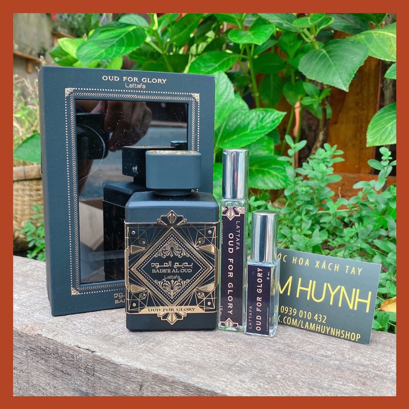 Mẫu thử nước hoa dubai lattafa oud for glory 5ml - 10ml