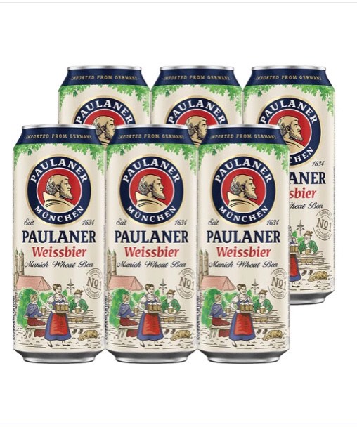 Bia paulaner weissbier - nhập khẩu đức - 6 lon 500ml - đồ uống trang anh