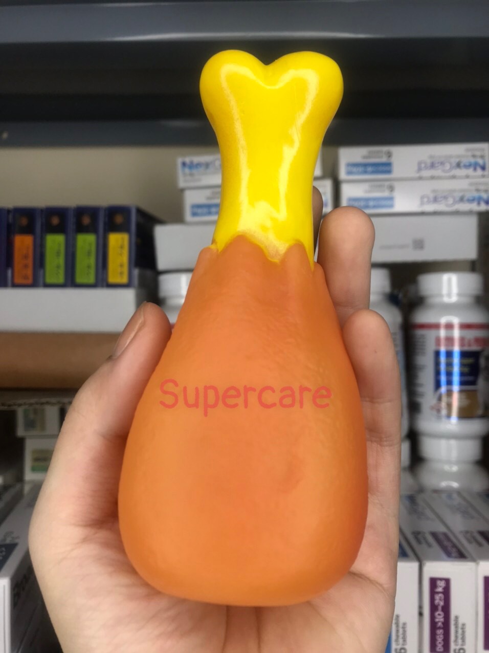 [Hoàn tiền 10%] [CÓ HỎA TỐC] Đùi Gà Đồ Chơi Nhai Gặm Phát Tiếng Kêu Cho Thú Cưng