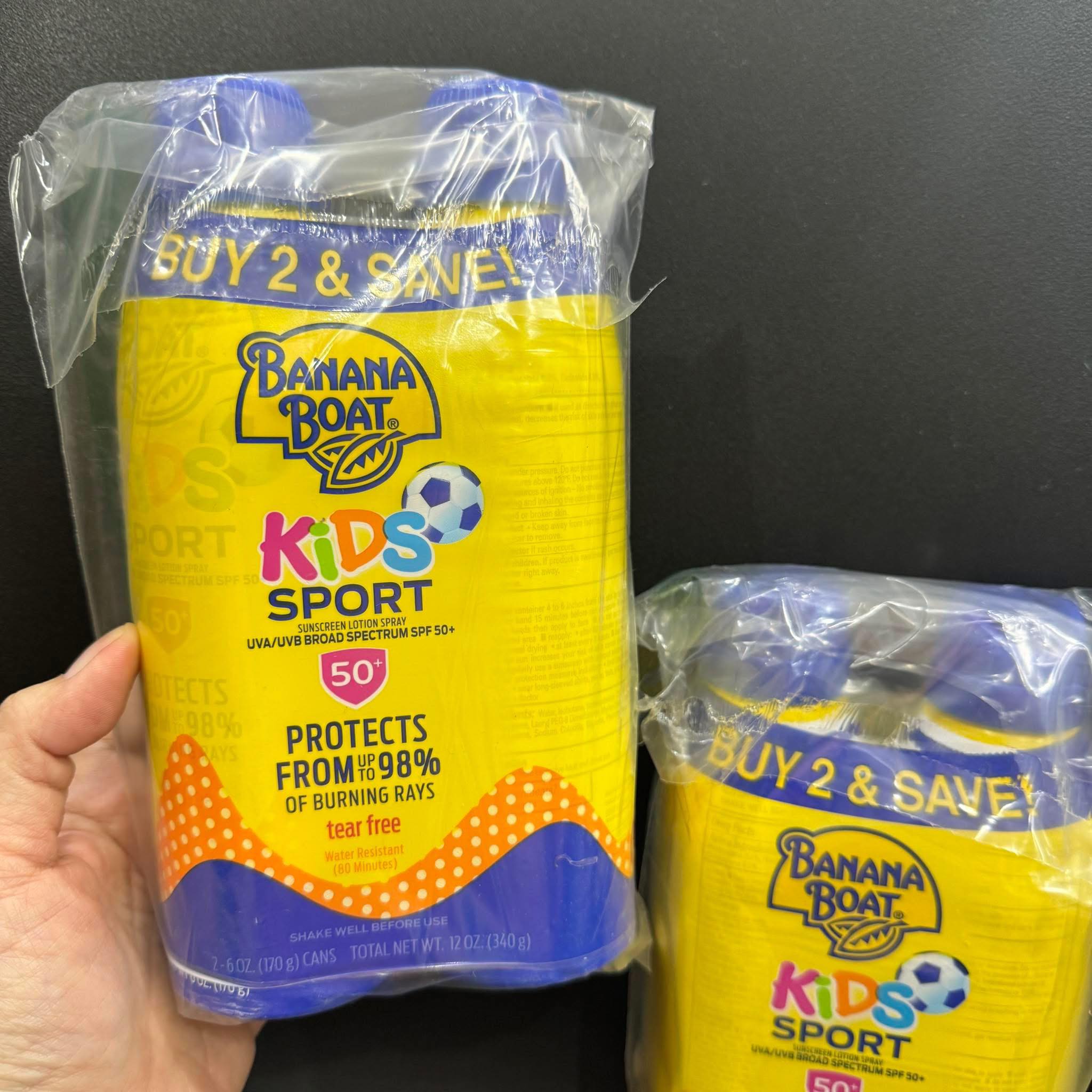 American Products: Sunscreen Spray: Banana Boat Kids Sport, (1 Bottle 170Gr) Date 4/2028
