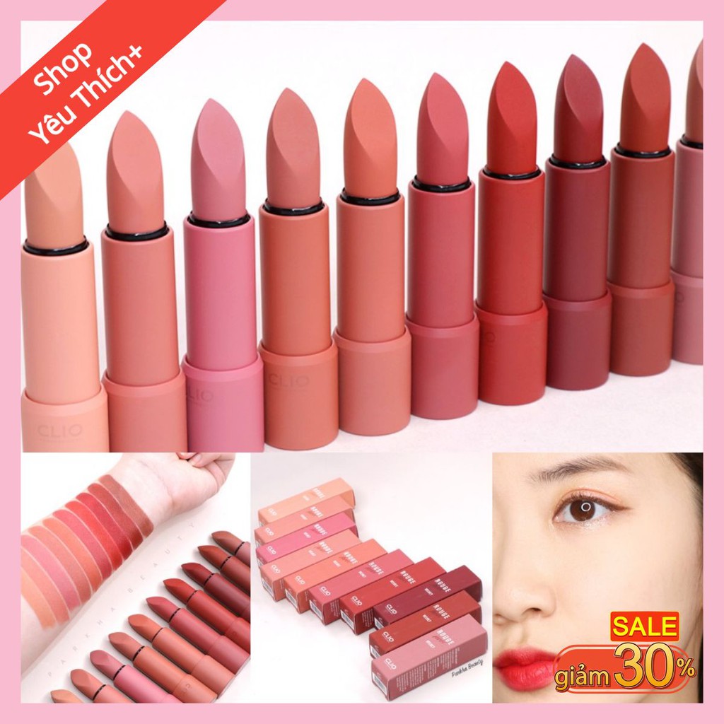 Son thỏi lì Clio Rough Heel Velvet