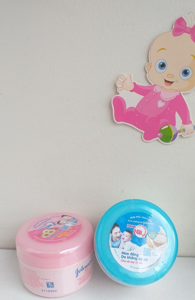 [HCM] Kem Dưỡng Da Cấp Ẩm, Chống Nẻ Da Johnson's Baby Milk Cream 50g Cho Bé - Nắp Hồng - LeVyStore - TheGioiHangNhap