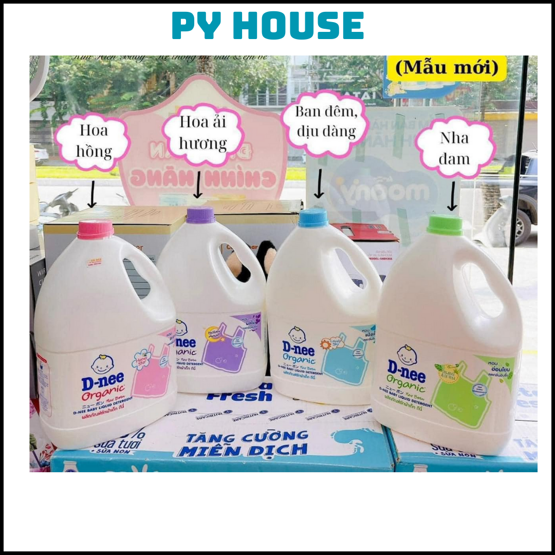 [Mẫu mới 2024]  NƯỚC GIẶT XẢ 2 IN 1 DNEE THÁI LAN 3000ML