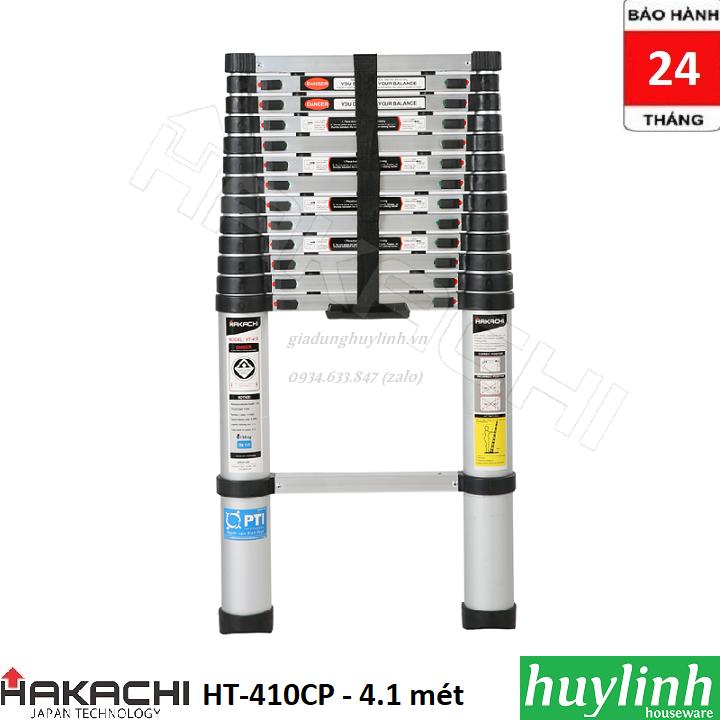 Thang nhôm rút đơn hakachi ht-410cp - 4.1 mét