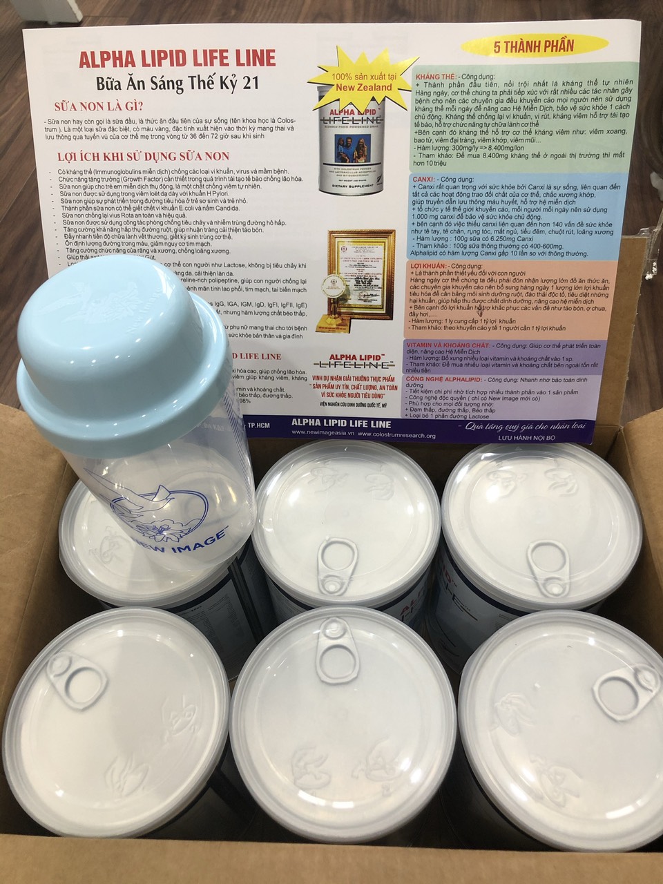 Combo 2 hộp Sữa non Alpha Lipid chính hãng, date mới, nguyên lon không cạo mã code