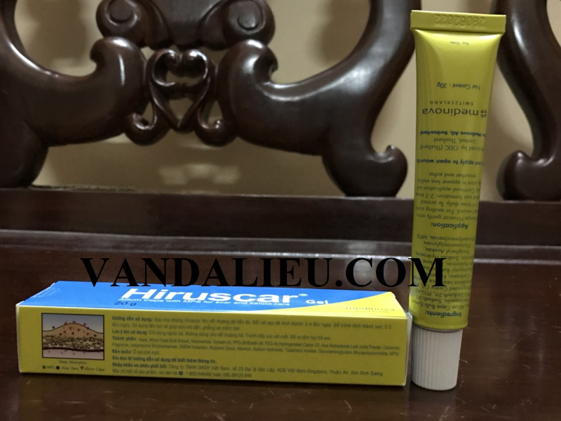 Hiruscar gel 20g . sẹo lõm , sẹo lồi do phẫu thuật
