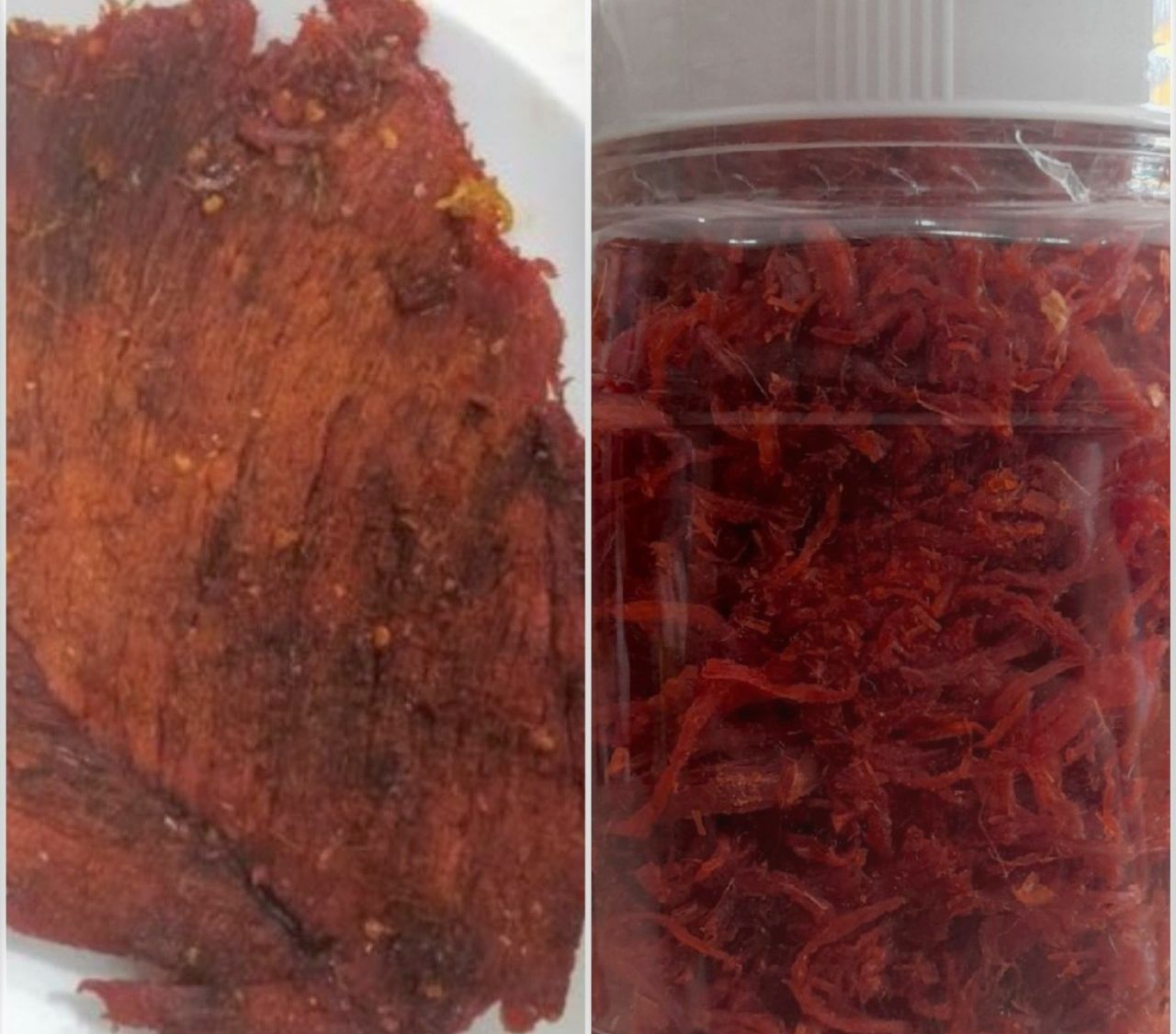 Combo khô bò miếng 500gr khô bò xé sợi 500gr