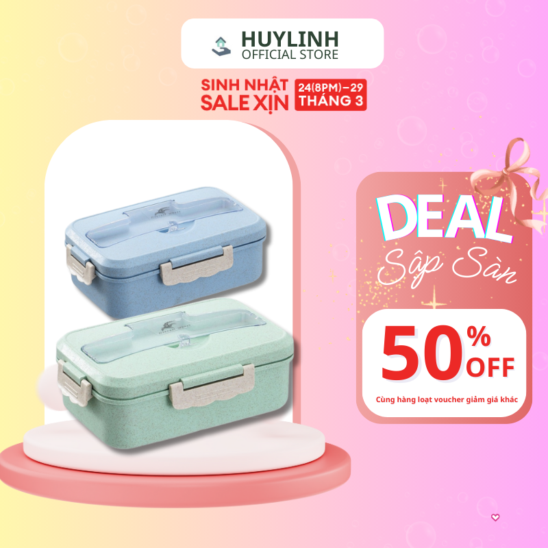 Hộp Đựng Cơm Văn Phòng 3 Ngăn Kèm Túi Giữ Nhiệt Hình Cá, Hộp Cơm Giữ Nhiệt 3 Ngăn Kèm Đũa Thìa Có Quai Xách, Túi Cá Đựng Hộp Cơm Giữ Nhiệt, Huy Linh