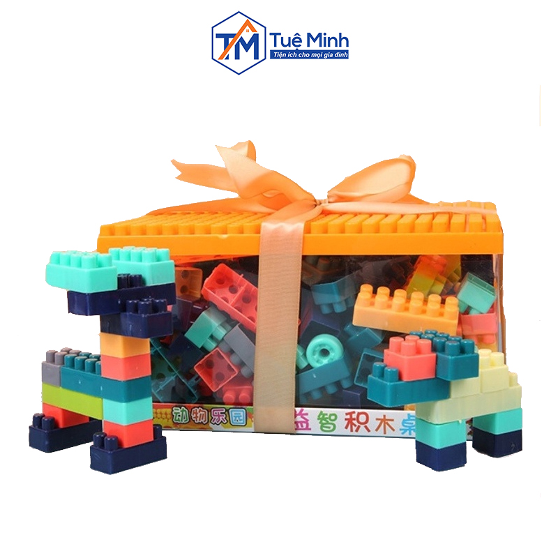 Lego hộp quà - Lego xếp hình 240 chi tiết lego lắp ráp phát triển tư duy cho bé thích hợp làm quà tặng cho bé