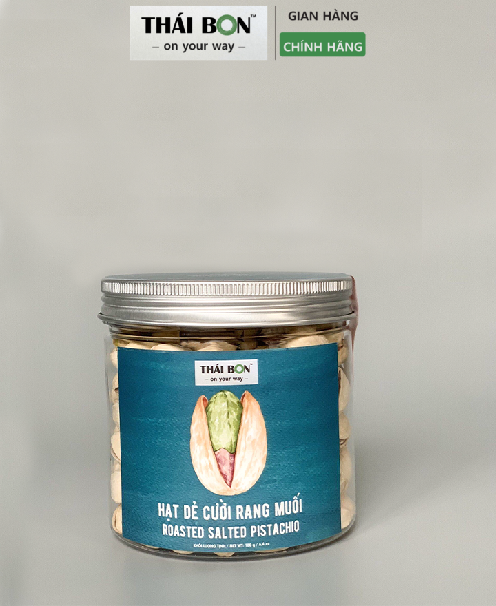 Hạt dẻ cười rang muối hộp 180g - Hạt dinh dưỡng Thái Bon