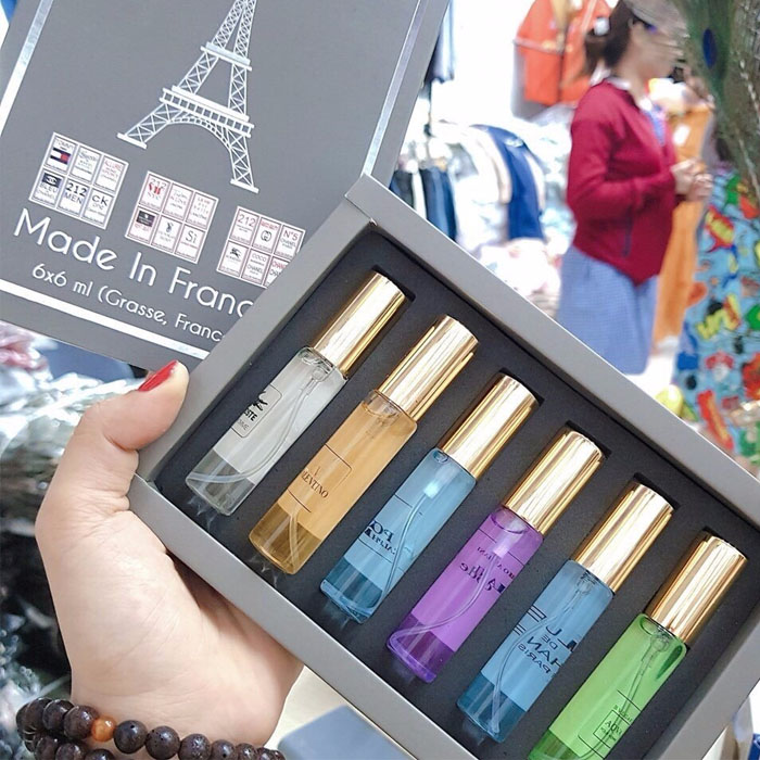 Sét 6 chai mẫu thử nước hoa 6ml - Set 6 chai nước hoa mini - Quà tặng-Set 6 Chai Nước Hoa - Combo 6 lọ nước hoa - dụng cụ làm đẹp - quà tặng tình yêu - nước hoa thơm lâu - nước hoa cao cấp - nước hoa nam nữ cao cấp