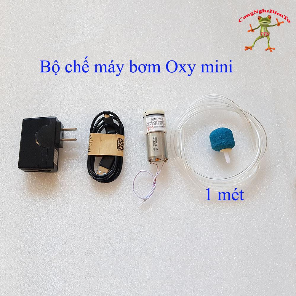 Bộ chế máy bơm oxy mini 5v