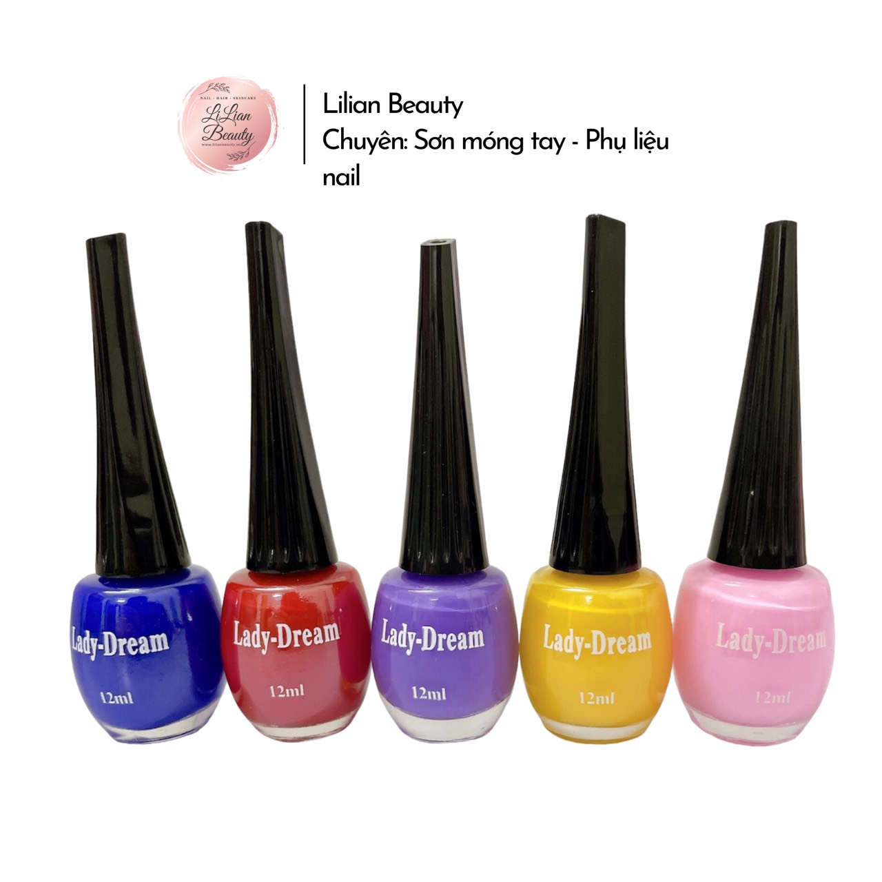 SET 12 CHAI SƠN MÓNG TAY LADY DREAM - MÀU ĐẸP KHÔNG TRÙNG LẶP