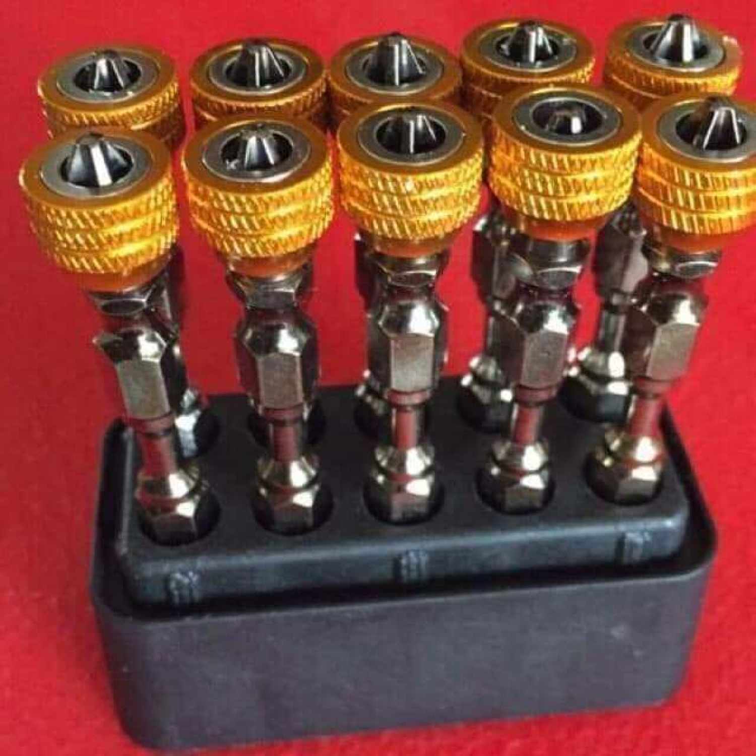 Bộ 10 đầu bắt vít tới hạn 4 cạnh từ tính chuôi lục giác