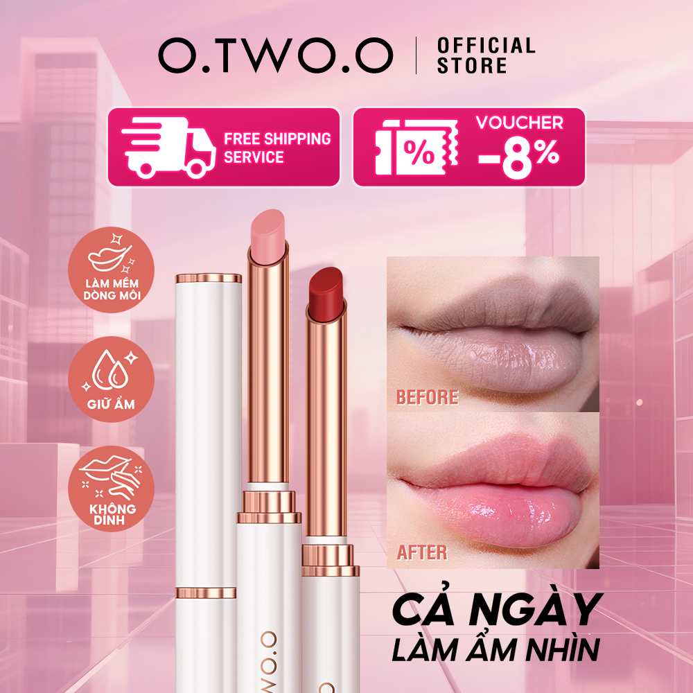 O.TWO.O 4 Màu Son Kem Lì Chất Son Bóng Kháng Nước Mượt Siêu Mịn Siêu Lì Lâu Trôi