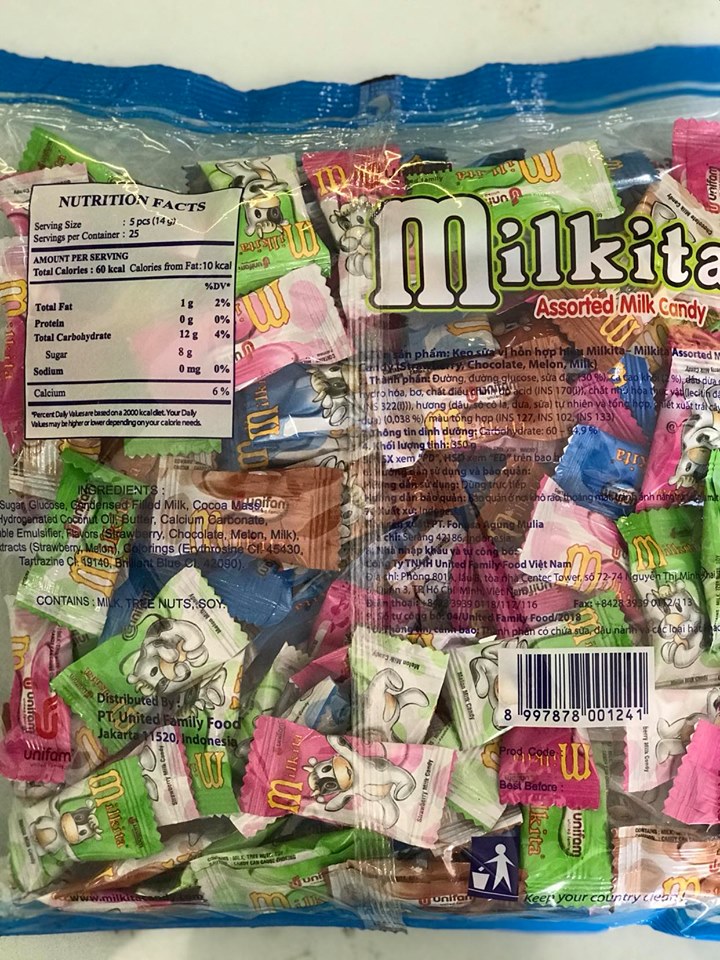 Kẹo sữa hỗn hợp Milkita 350g