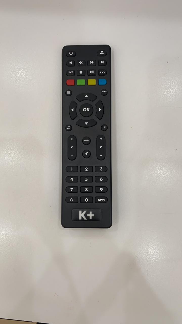 Điều khiển đầu thu K+ Tivi Box wifi - đầu thu K+ HD 120 kênh bao gồm 4 kênh K+ độc quyền,kho phim VOD với hàng ngàn giờ phim hay.