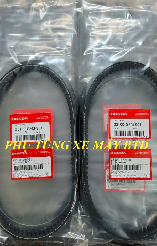 Dây coroa, dây đai chuyển động mã gfm cho xe máy honda scr, lead 110cc - phụ tùng xe máy btd