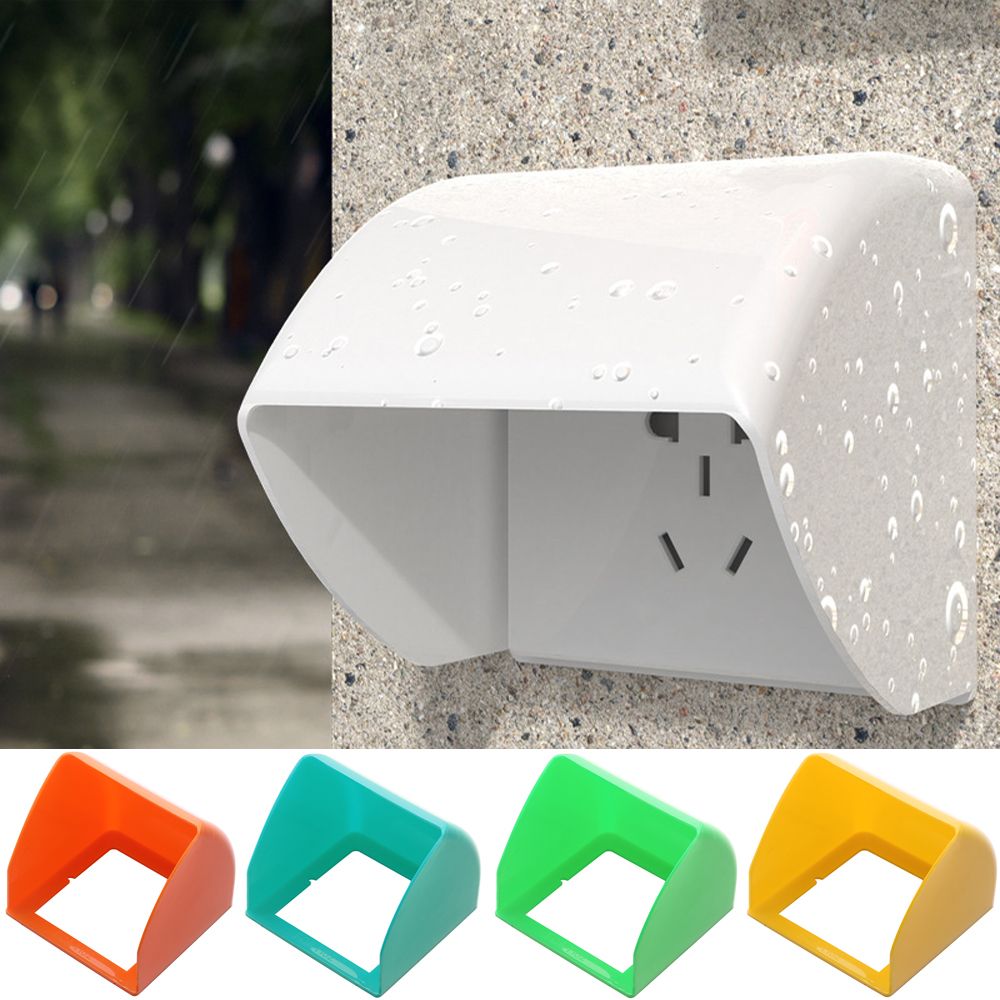 LTK376111 Tường Hộp che chống mưa Phòng tắm Loại 86 Nắp bảo vệ công tắc Nắp chống mưa cắm điện Ổ cắm bảo vệ Hộp chống thấm ổ cắm ngoài trời