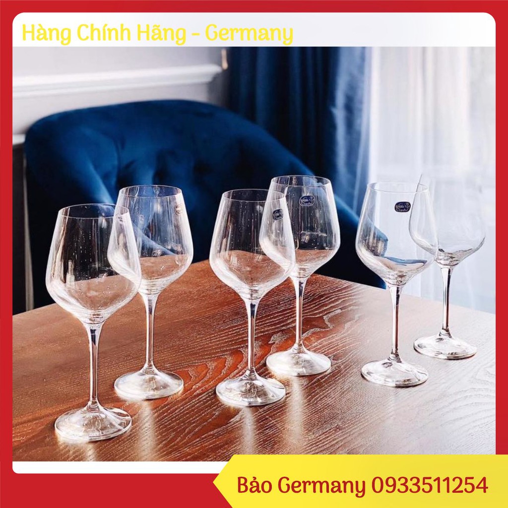 Bộ ly vang 6 chiếc Bohemia Rebecca 400ml