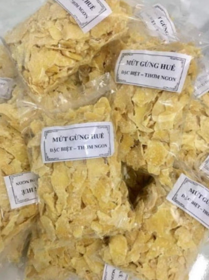 2 gói 1KG Mứt gừng Huế, ít đường, vừa ăn, đặc biệt thơm ngon