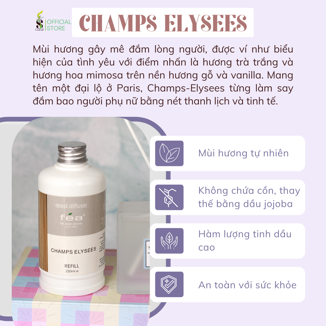 Tinh Dầu Nước Hoa Khuếch Tán Bổ Sung Refill 250ml Fea (Since 1972)