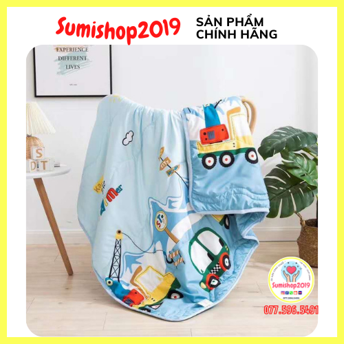 Chăn mền trẻ em cotton đũi mềm thoáng mát 1mx1.4m cho mùa hè