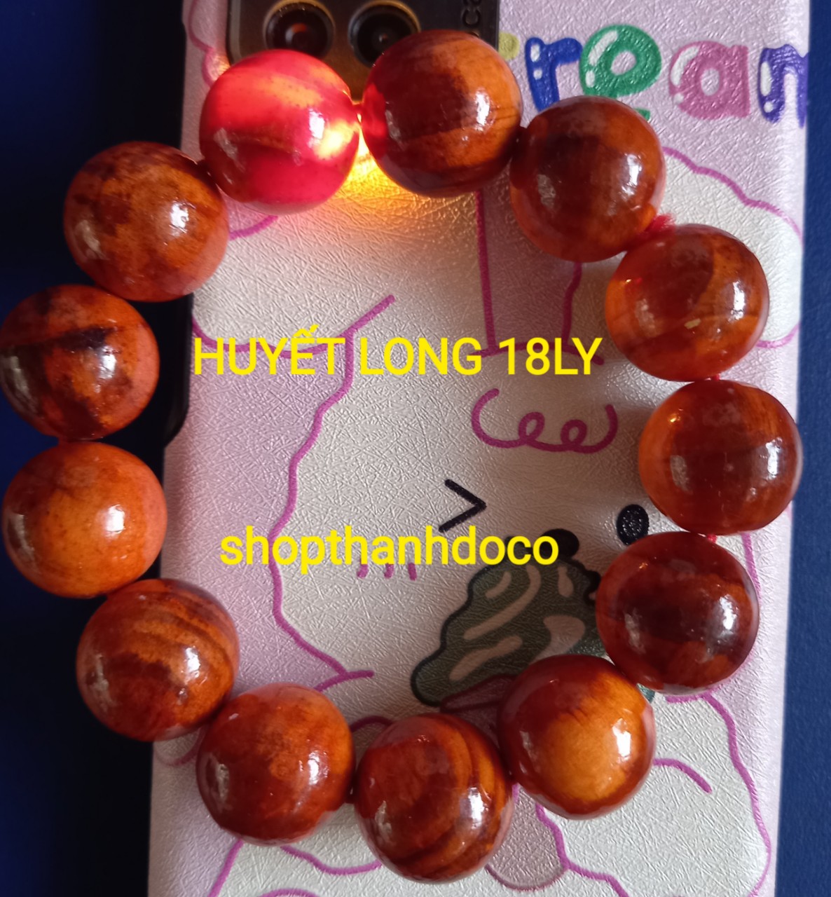 Vong huyết long bằng gỗ 18mm