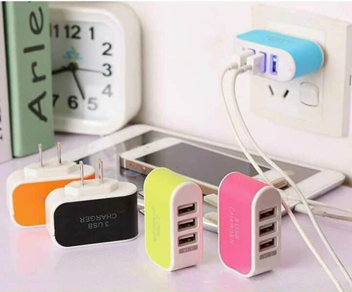Cục sac điện thoại 3 cổng USB