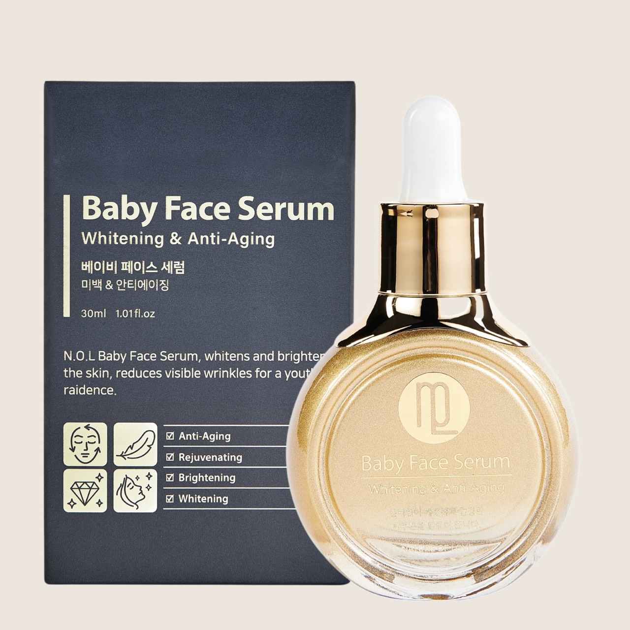 BABY FACE SERUM 30ML Tinh Chất Chống Lão Hóa - Căng Bóng Da Trẻ Hóa