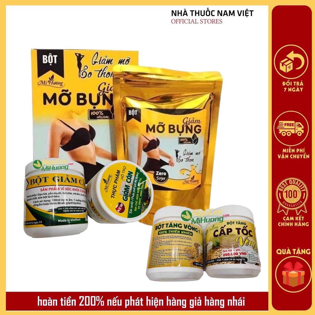 Bột ngũ cốc giảm mỡ bụng mị hương/bột giảm cân mị hương/bột tăng vòng 1 cấp tốc mỵ hương