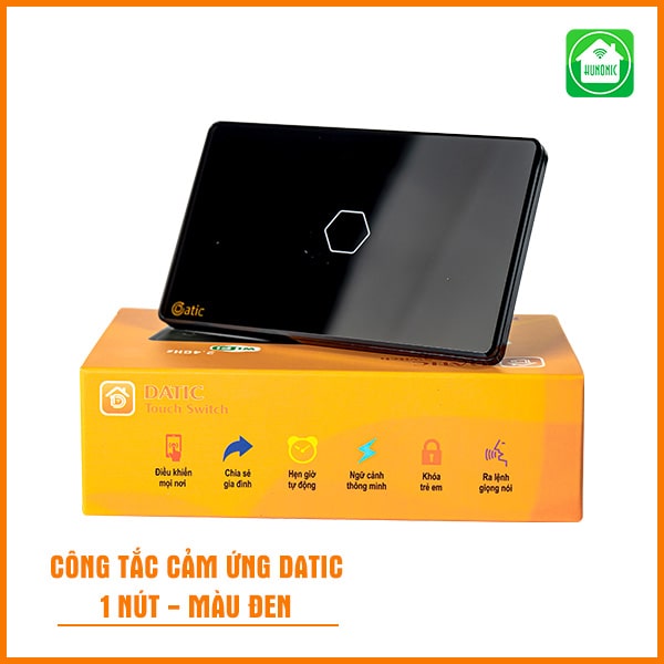 Công tắc cảm ứng thông minh Datic 1 nút - Made in Vietnam