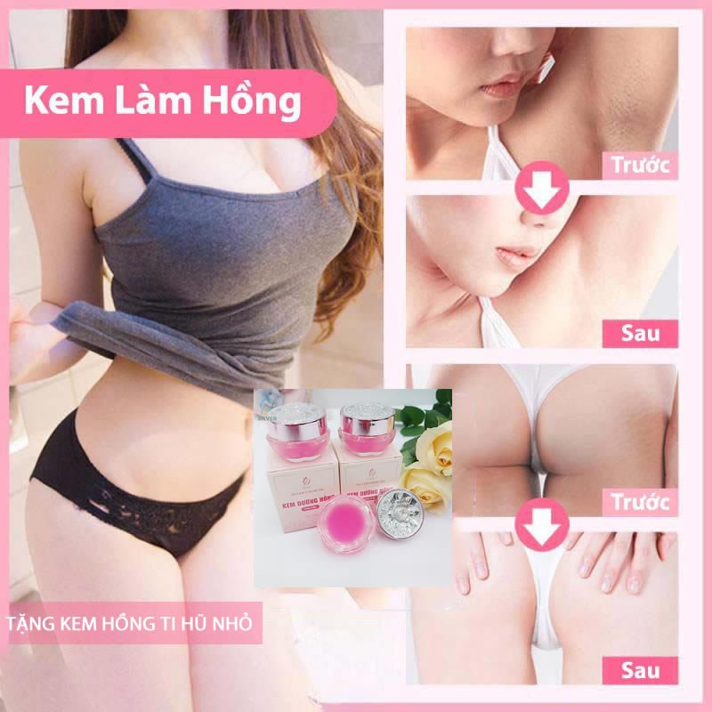 Kem Làm Hồng Nhũ Hoa - Hồng Vùng Kín - Hồng Môi SILVER Hũ 20gr